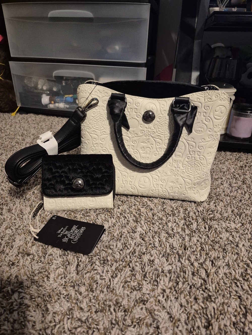 Loungefly Disney nightmare before Christmas paisley Embossed Handbag